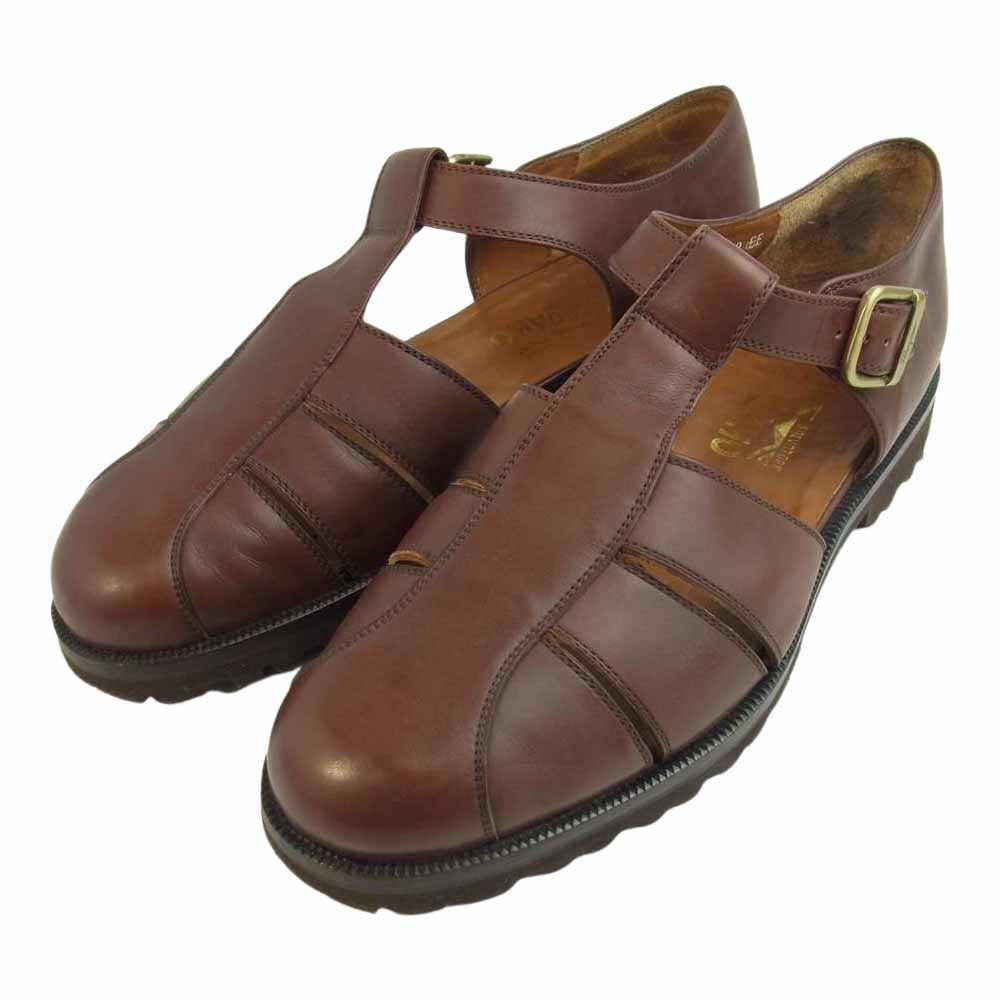 Salvatore Ferragamo サルヴァトーレフェラガモ PLAY プレイ ビブラムソール グルカ サンダル ブラウン系 9 EE【中古】