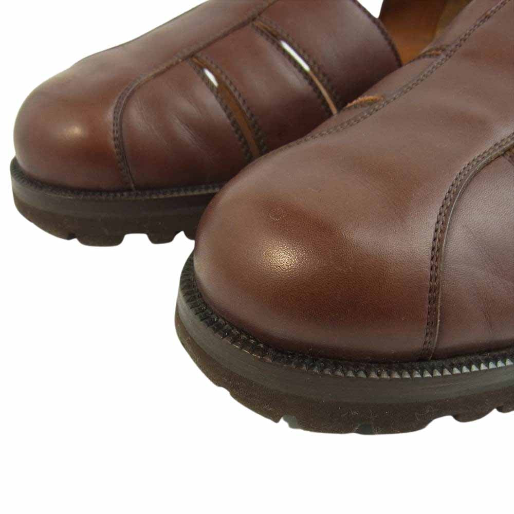 Salvatore Ferragamo サルヴァトーレフェラガモ PLAY プレイ ビブラムソール グルカ サンダル ブラウン系 9 EE【中古】