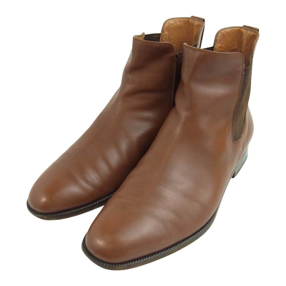 Salvatore Ferragamo サルヴァトーレフェラガモ 12452 FROST フロスト サイドゴア ブーツ ライトブラウン系 9　2E【中古】