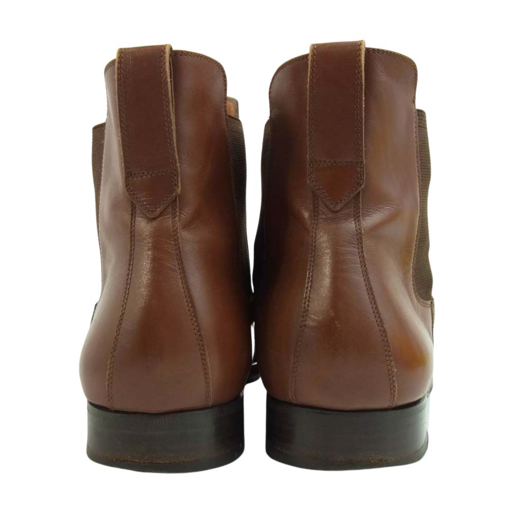 Salvatore Ferragamo サルヴァトーレフェラガモ 12452 FROST フロスト サイドゴア ブーツ ライトブラウン系 9　2E【中古】