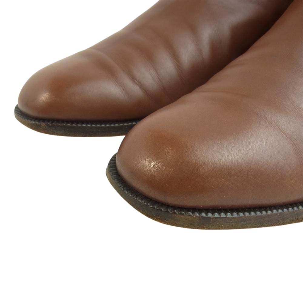 Salvatore Ferragamo サルヴァトーレフェラガモ 12452 FROST フロスト サイドゴア ブーツ ライトブラウン系 9　2E【中古】