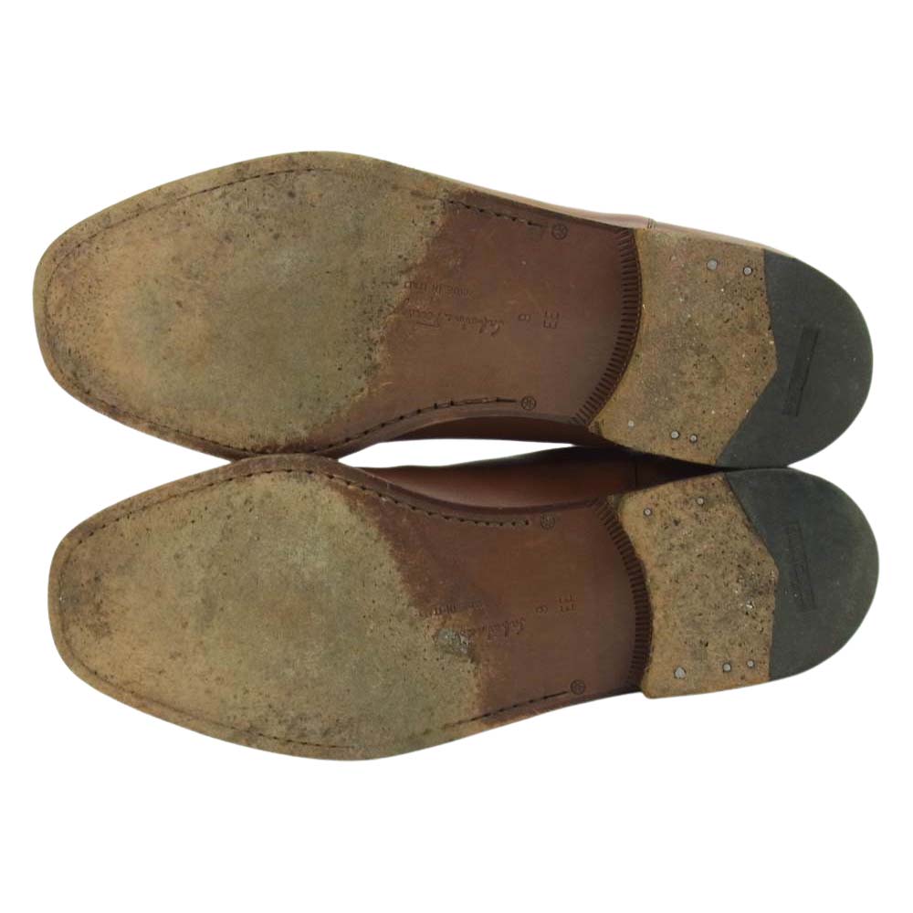 Salvatore Ferragamo サルヴァトーレフェラガモ 12452 FROST フロスト サイドゴア ブーツ ライトブラウン系 9　2E【中古】