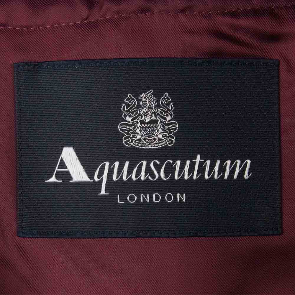 Aquascutum アクアスキュータム LONDON 5006450250-78 Loro Piana ロロピアーナウール生地使用 ウールライナー付 トレンチコート ワインレッド系【美品】【中古】