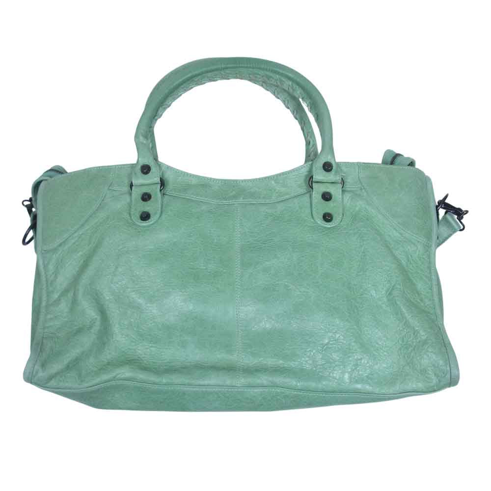 BALENCIAGA バレンシアガ 168028 D94JT 3903 国内正規品 ザ パートタイム  2way ショルダー ハンドバッグ ライトグリーン系【中古】