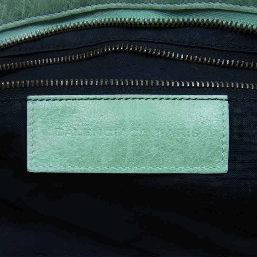 BALENCIAGA バレンシアガ 168028 D94JT 3903 国内正規品 ザ パートタイム  2way ショルダー ハンドバッグ ライトグリーン系【中古】