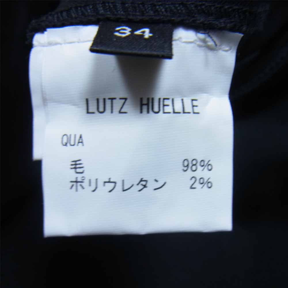 ルッツヒュエル 国内正規品 ランダムプリーツ ラップスカート ブラック系 34【中古】