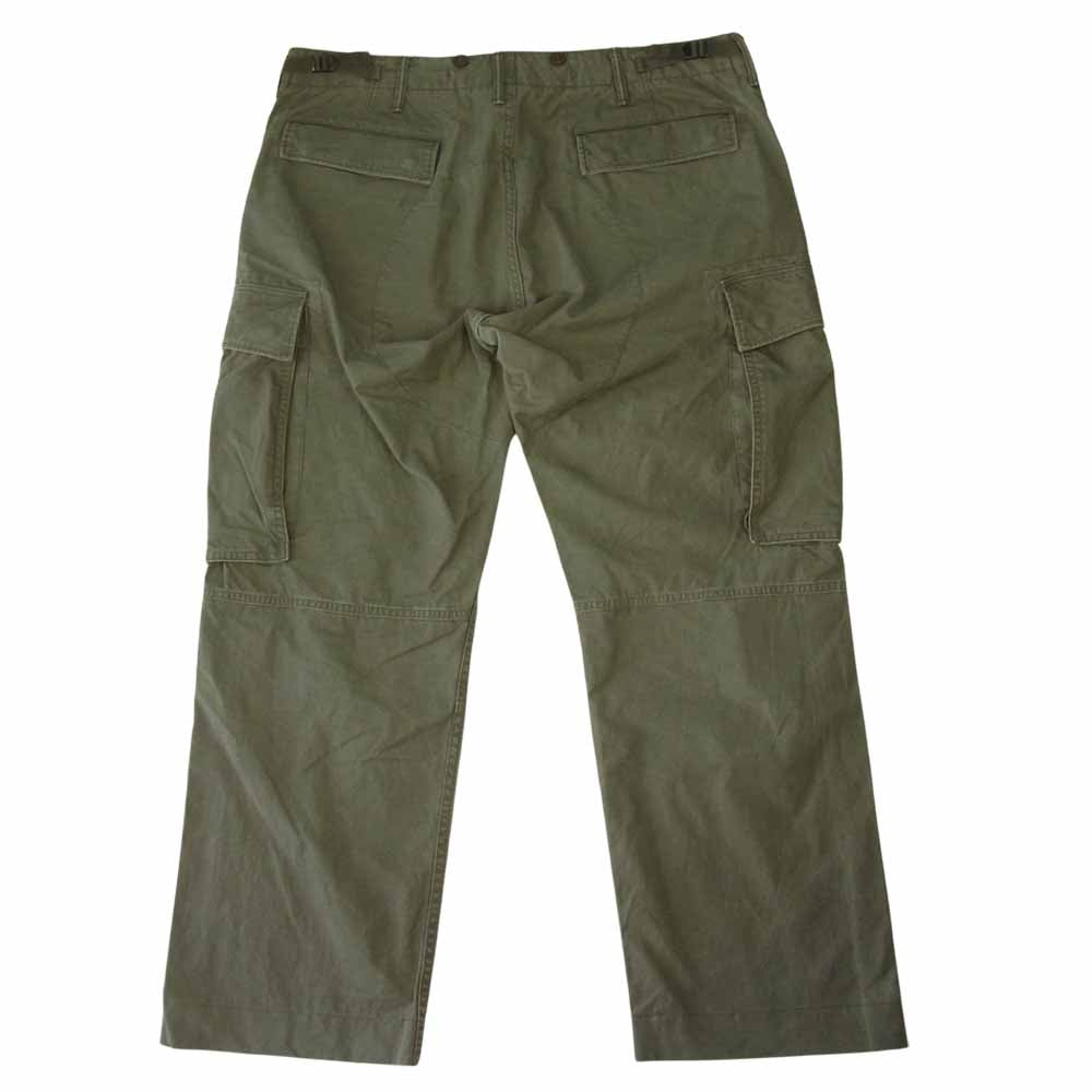 RRL ダブルアールエル 国内正規品 USED加工 ミリタリー カーゴ パンツ カーキ系 36【美品】【中古】
