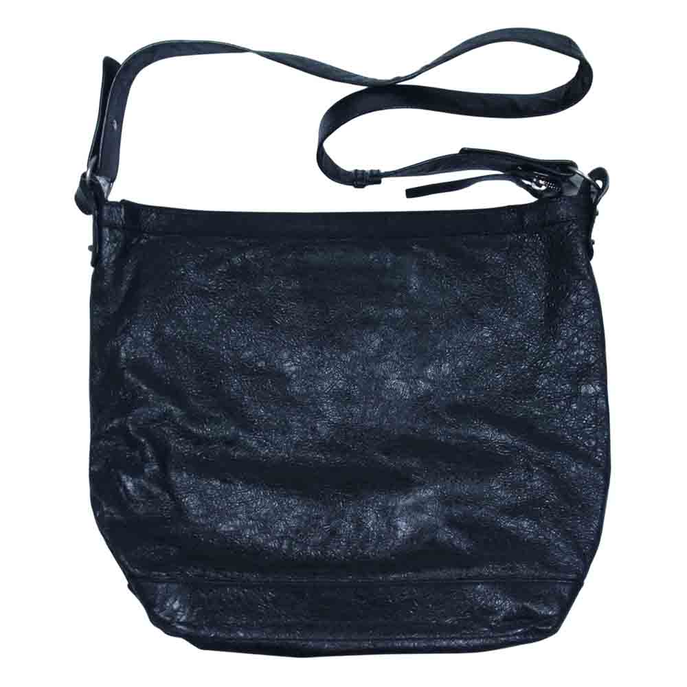 BALENCIAGA バレンシアガ 272409 1001 1669 Agneau Day Messenger レザー ショルダー バッグ ブラック系【中古】