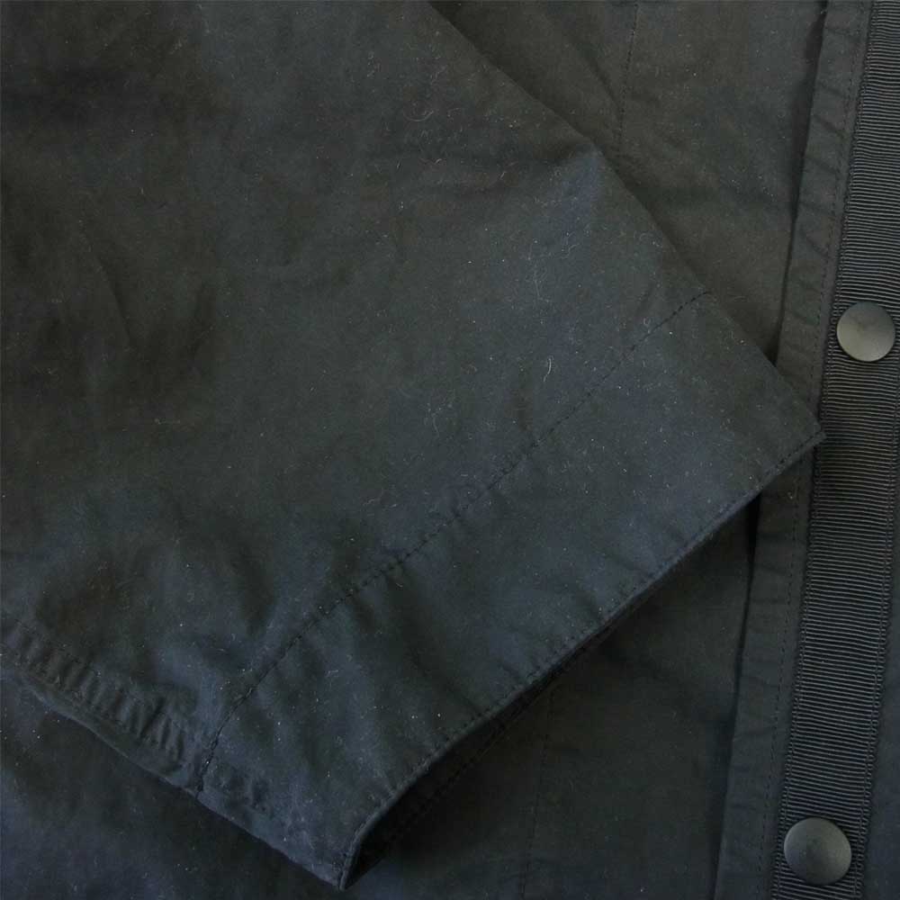 PORTER CLASSIC ポータークラシック 京都店限定 WEATHER CARDIGAN COAT ノーカラー ウェザー カーディガン コート ブラック系 M【中古】