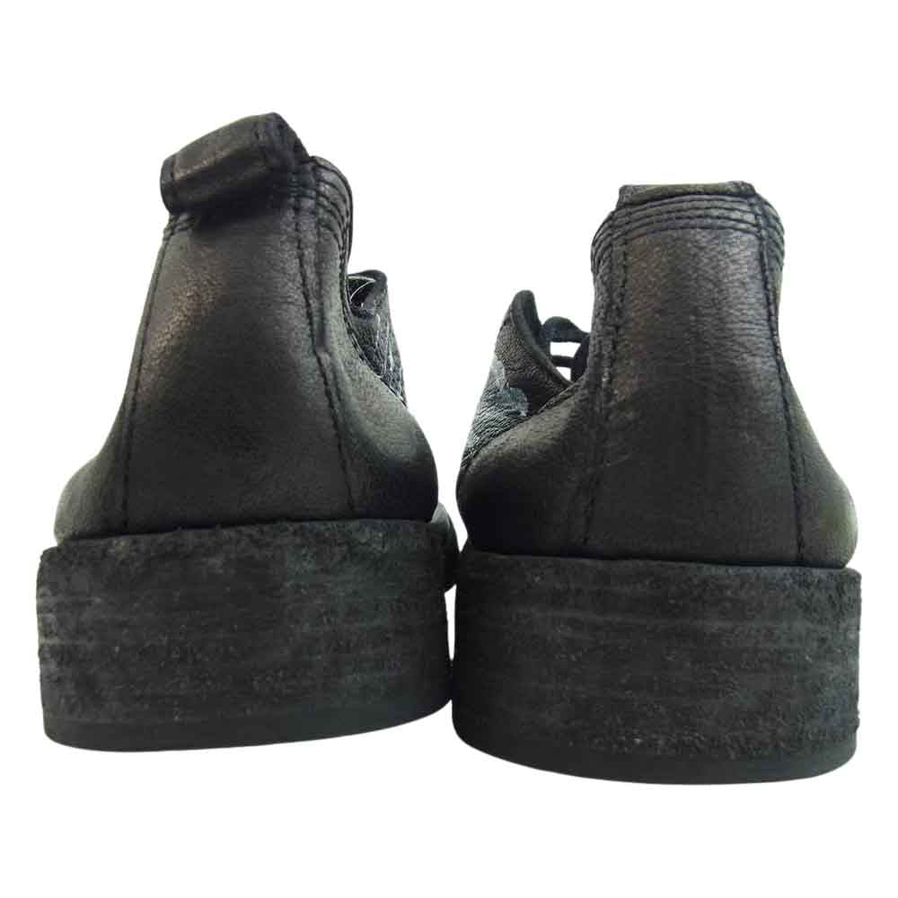 Yohji Yamamoto ヨウジヤマモト POUR HOMME プールオム 19AW HX-E01-761 Painted Leather  Shoes ペイント レザー シューズ ブラック系 27【中古】