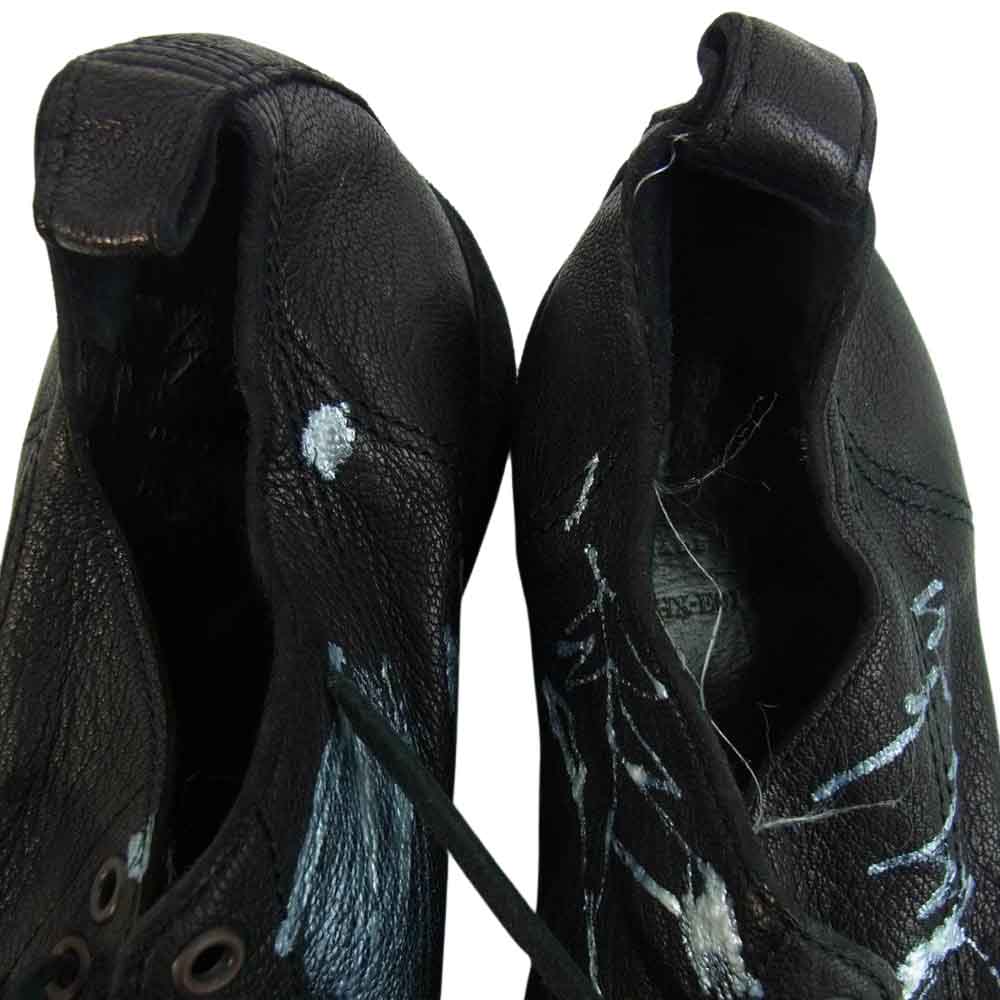 Yohji Yamamoto ヨウジヤマモト POUR HOMME プールオム 19AW HX-E01-761 Painted Leather Shoes ペイント レザー シューズ ブラック系 27【中古】