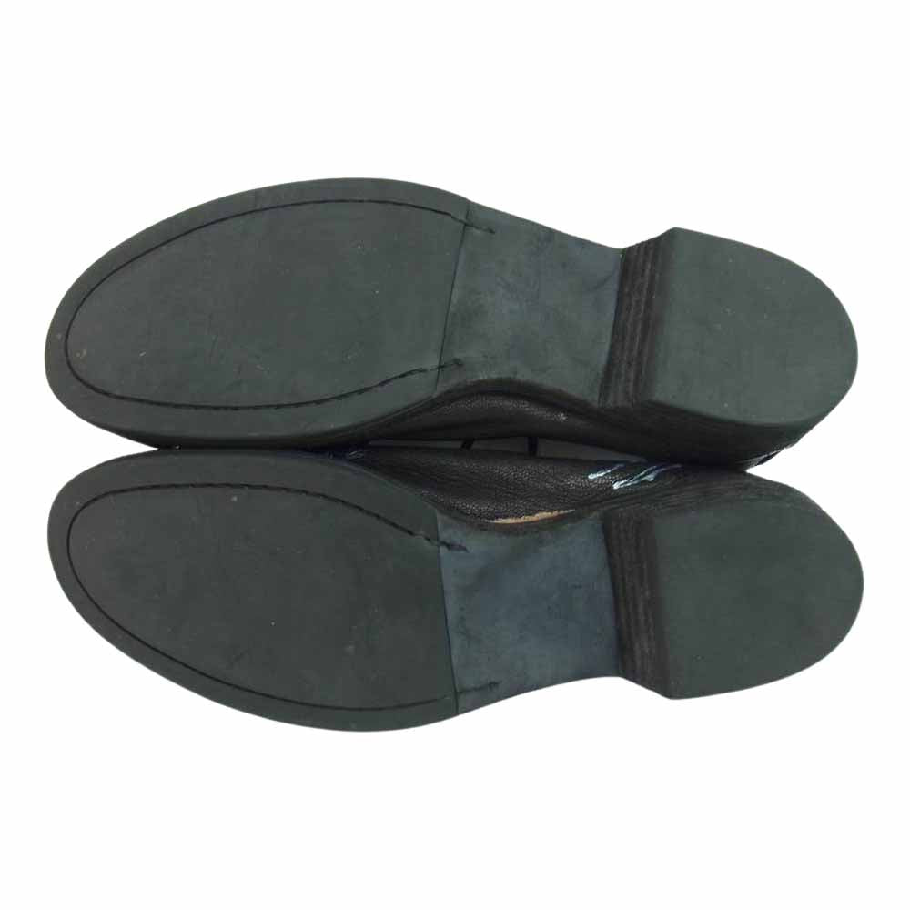 Yohji Yamamoto ヨウジヤマモト POUR HOMME プールオム 19AW HX-E01-761 Painted Leather Shoes ペイント レザー シューズ ブラック系 27【中古】