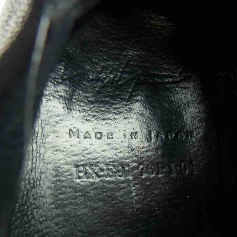 Yohji Yamamoto ヨウジヤマモト POUR HOMME プールオム 19AW HX-E01-761 Painted Leather Shoes ペイント レザー シューズ ブラック系 27【中古】