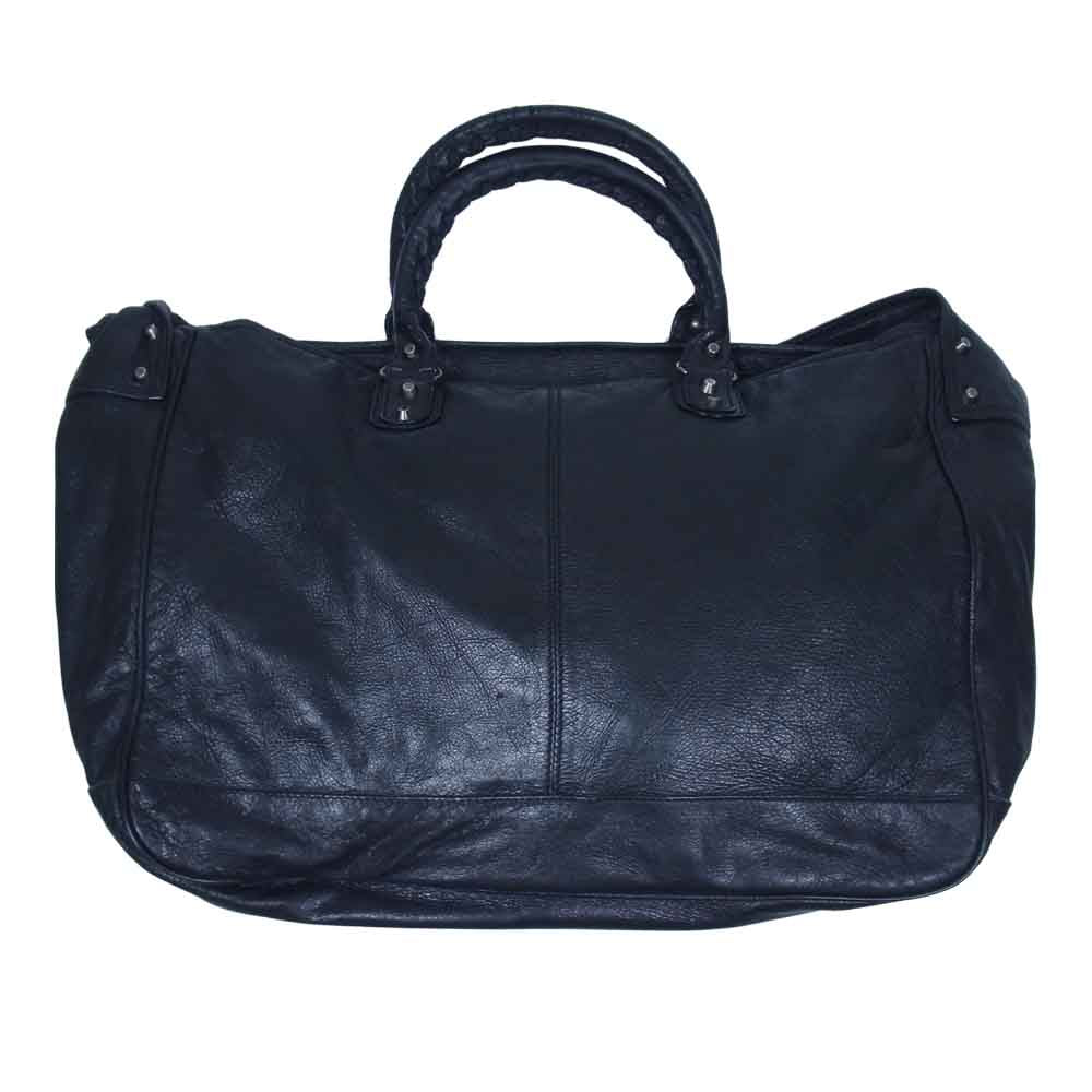 BALENCIAGA バレンシアガ 241479 1000 213048 2Way Shoulder Boston Bag レザー ボストン ショルダー バッグ ブラック系【中古】