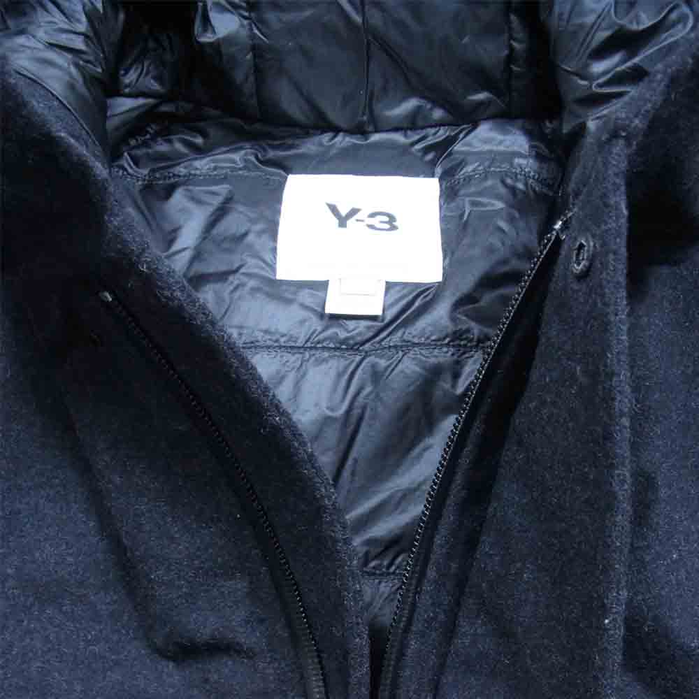 Yohji Yamamoto ヨウジヤマモト Y-3 ワイスリー 20AW GK4819 M CH3 MELTON GORE-TEX DOWN PARKA メルトン ゴアテックス ダウン パーカー ブラック系 L【美品】【中古】