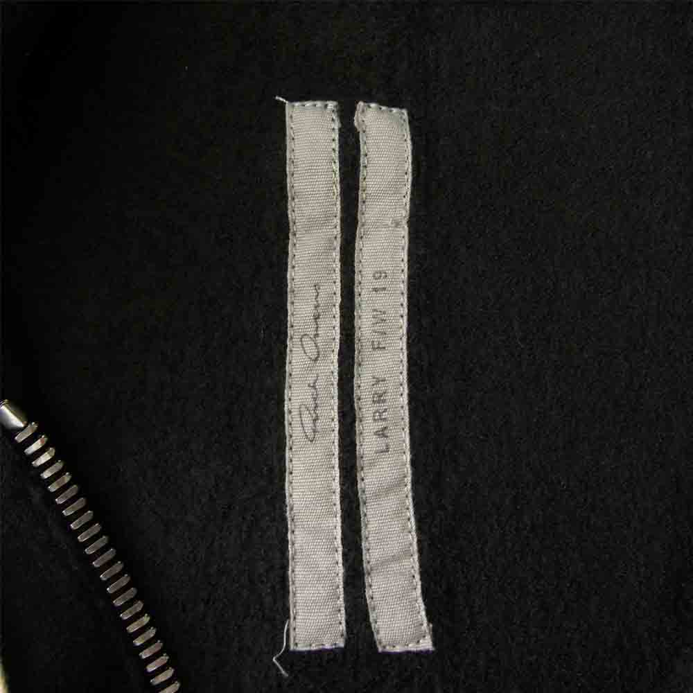 Rick Owens リックオウエンス RU19F4614-WSB 19AW Black Glitter Cashmere Hoodie カシミヤ100％ ニット ジップパーカー ブラック系 M【中古】