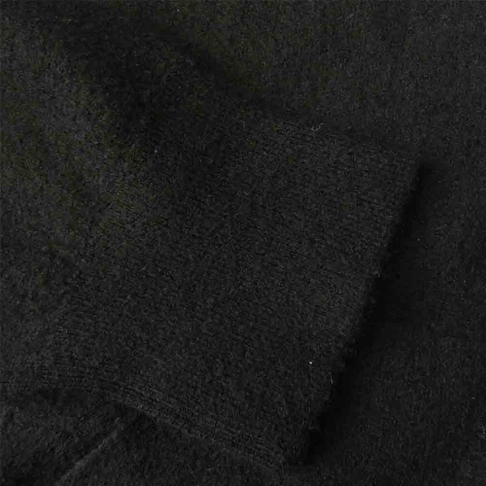 Rick Owens リックオウエンス RU19F4614-WSB 19AW Black Glitter Cashmere Hoodie カシミヤ100％ ニット ジップパーカー ブラック系 M【中古】