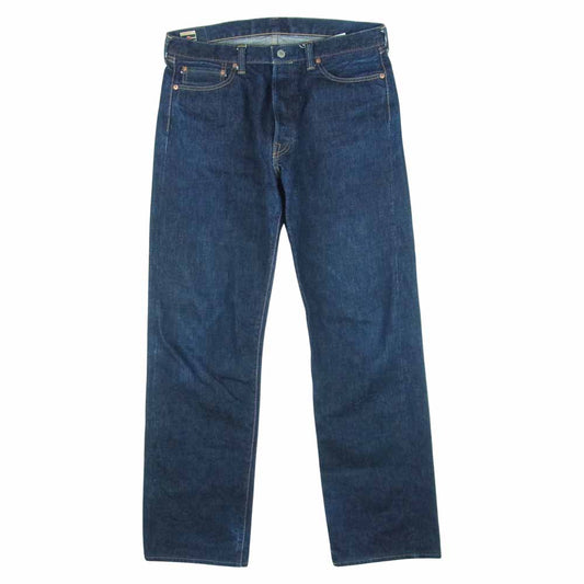 MOMOTARO JEANS 桃太郎ジーンズ 0905SP 出陣 クラシックストレート デニム パンツ インディゴブルー系 W34【中古】