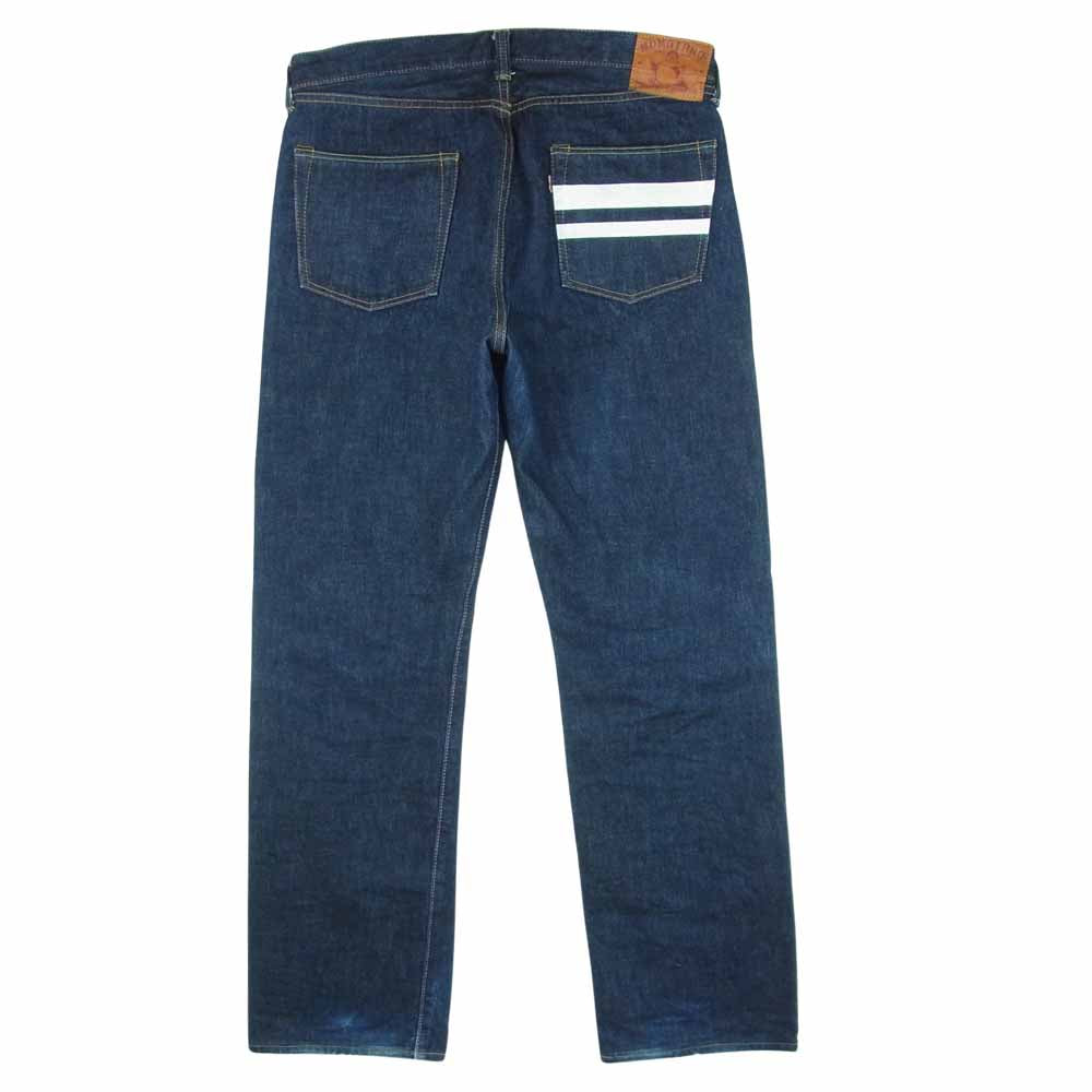 MOMOTARO JEANS 桃太郎ジーンズ 0905SP 出陣 クラシックストレート デニム パンツ インディゴブルー系 W34【中古】