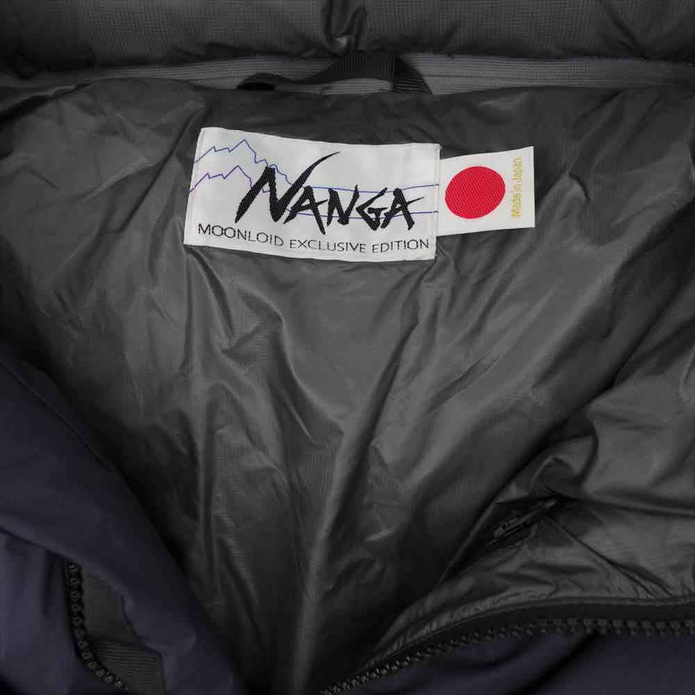 NANGA ナンガ WHITE LABEL ホワイト レーベル MOONLOID ムーンロイド 最強 DOWN JACKET ダウン ジャケット ネイビー系 M【中古】