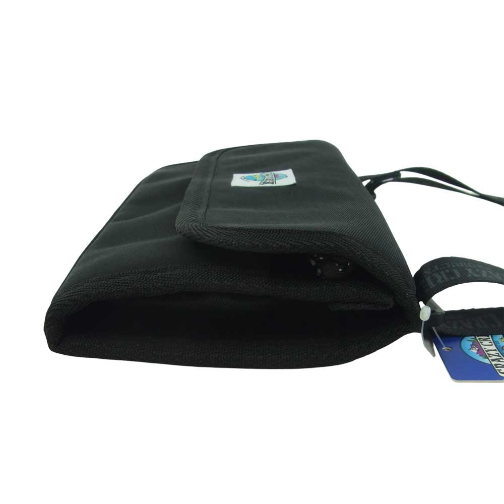 クレイジークリーク ナイロン トラベル ポーチ ボディ バッグ 中国製 ブラック系【新古品】【未使用】【中古】