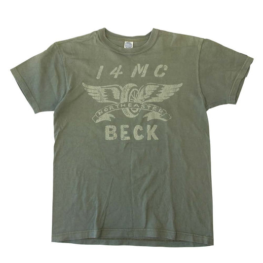 TOY'S McCOY トイズマッコイ BECK ベック プリント Tシャツ 半袖 カーキ系 S【中古】