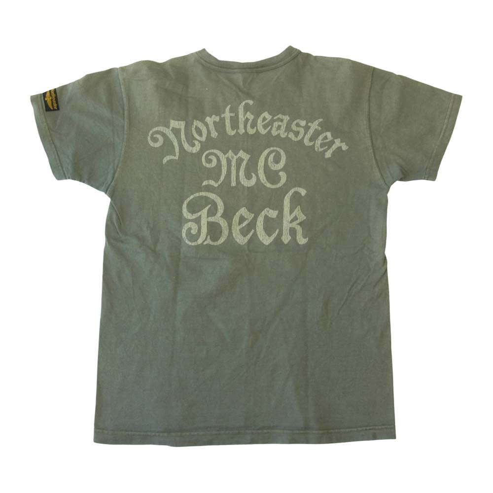 TOY'S McCOY トイズマッコイ BECK ベック プリント Tシャツ 半袖 カーキ系 S【中古】