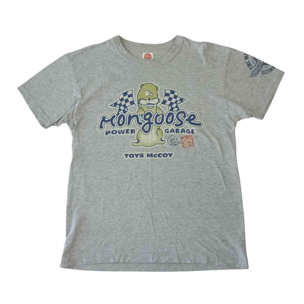 TOY'S McCOY トイズマッコイ × 世田谷 ベース マングース パワー ガレージ 半袖 Tシャツ グレー系 S【中古】