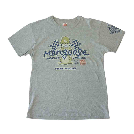 TOY'S McCOY トイズマッコイ × 世田谷 ベース マングース パワー ガレージ 半袖 Tシャツ グレー系 S【中古】
