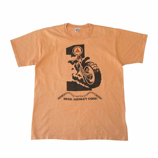 TOY'S McCOY トイズマッコイ McHILL マックヒル BECK ベック プリント Tシャツ 半袖 オレンジ系 M【中古】