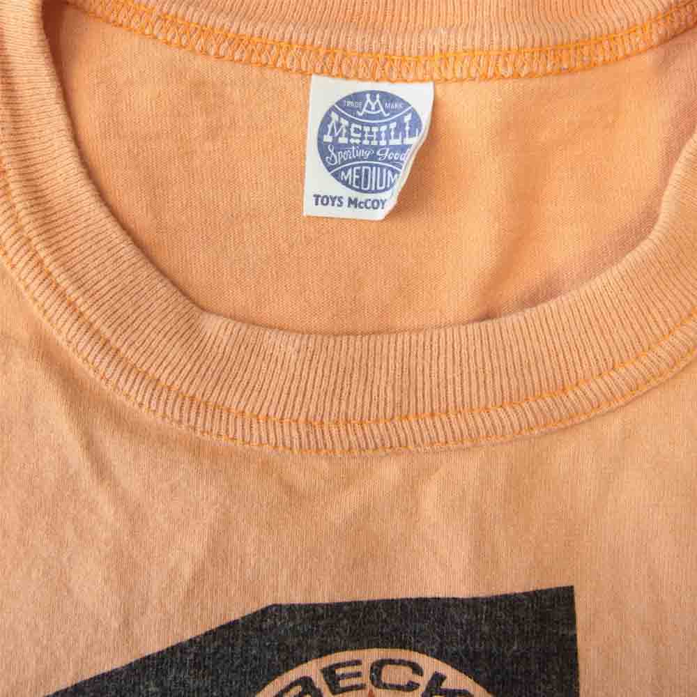 TOY'S McCOY トイズマッコイ McHILL マックヒル BECK ベック プリント Tシャツ 半袖 オレンジ系 M【中古】