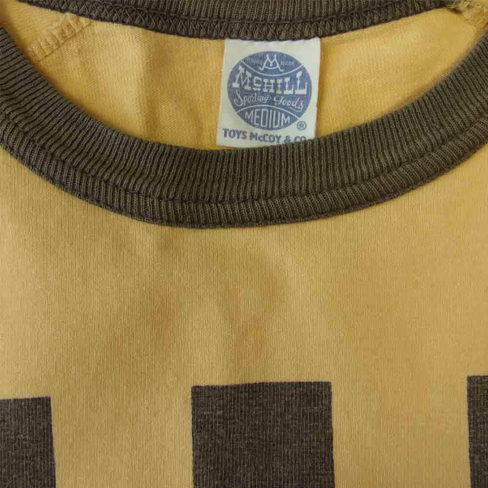 TOY'S McCOY トイズマッコイ McHILL マックヒル プリント トリム L/S 長袖 Tシャツ イエロー系 M【中古】