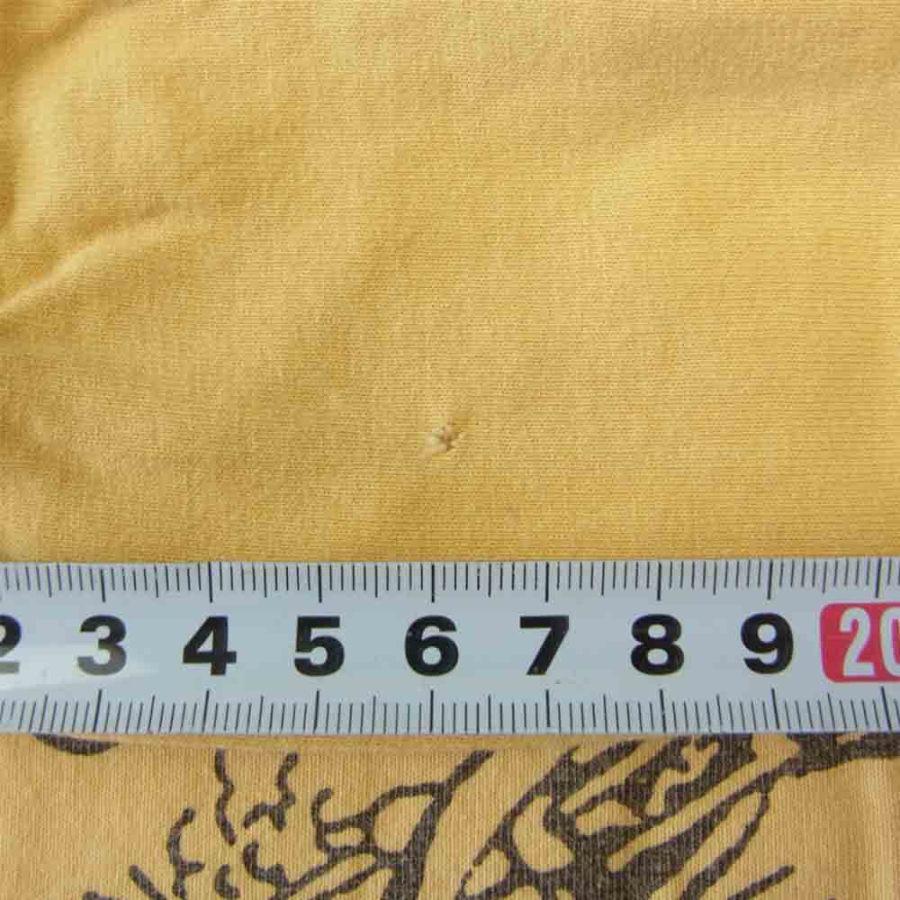 TOY'S McCOY トイズマッコイ McHILL マックヒル プリント トリム L/S 長袖 Tシャツ イエロー系 M【中古】
