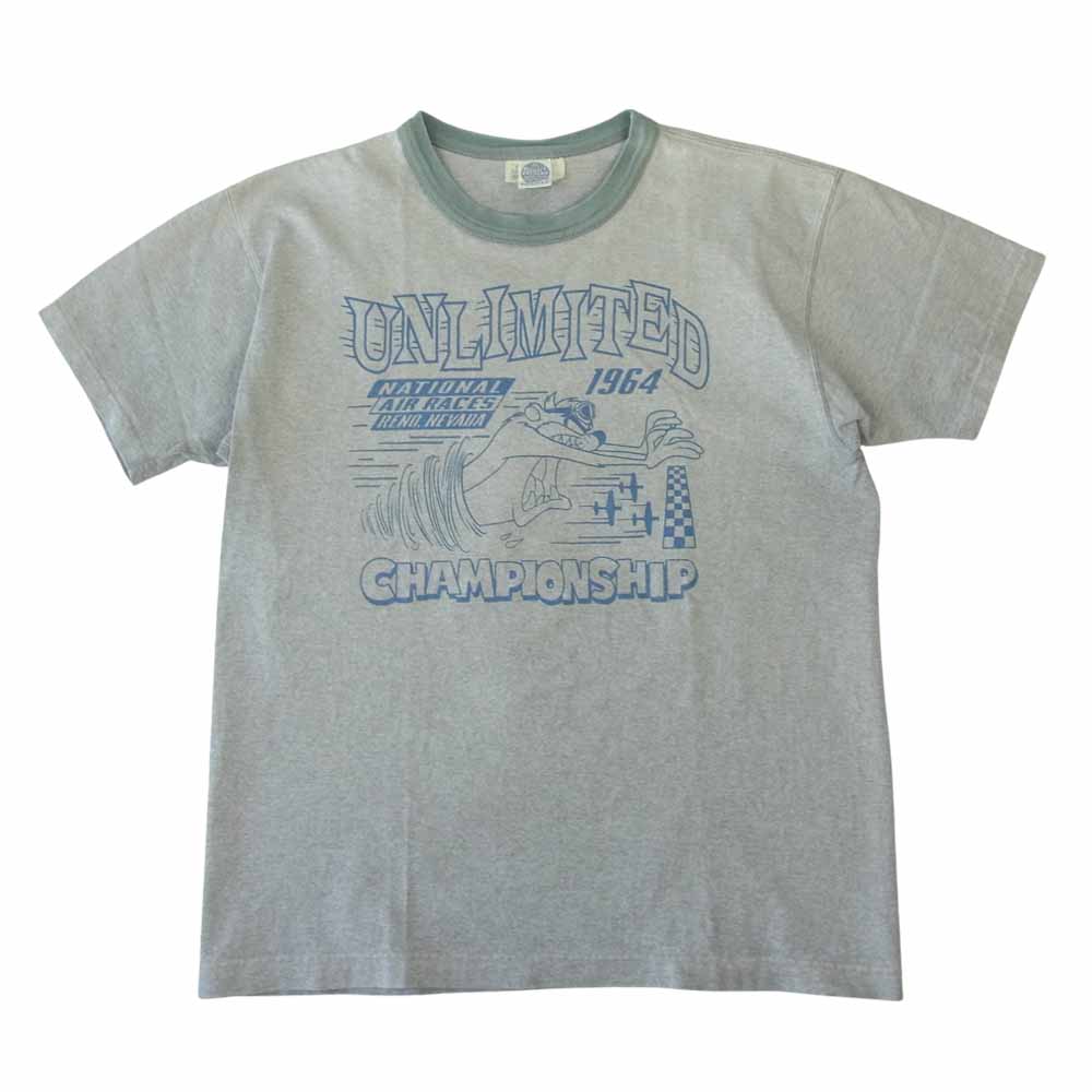 TOY'S McCOY トイズマッコイ McHILL マックヒル Looney Tunes タズマン デビル プリント トリム Tシャツ 半袖 グレー系 M【中古】