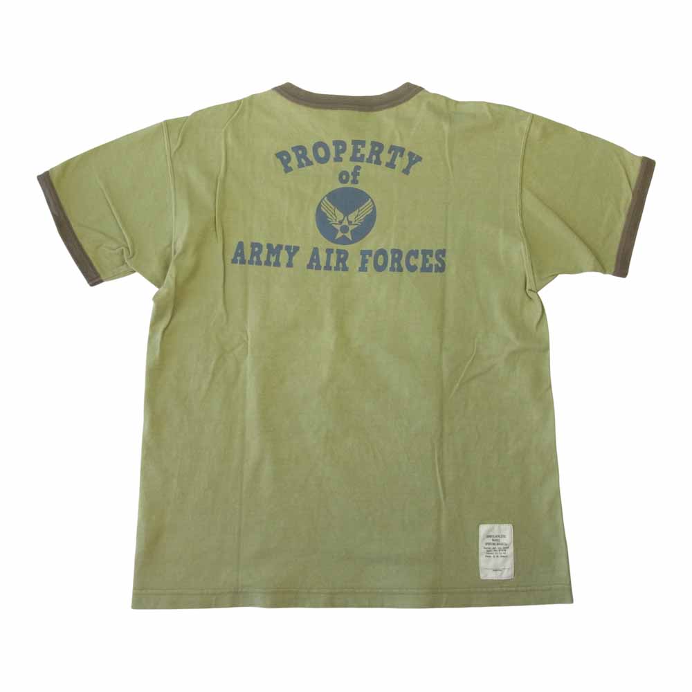 TOY'S McCOY トイズマッコイ McHILL マックヒル TOM & JERRY トム アンド ジェリー プリント トリム Tシャツ 半袖 カーキ系 M【中古】