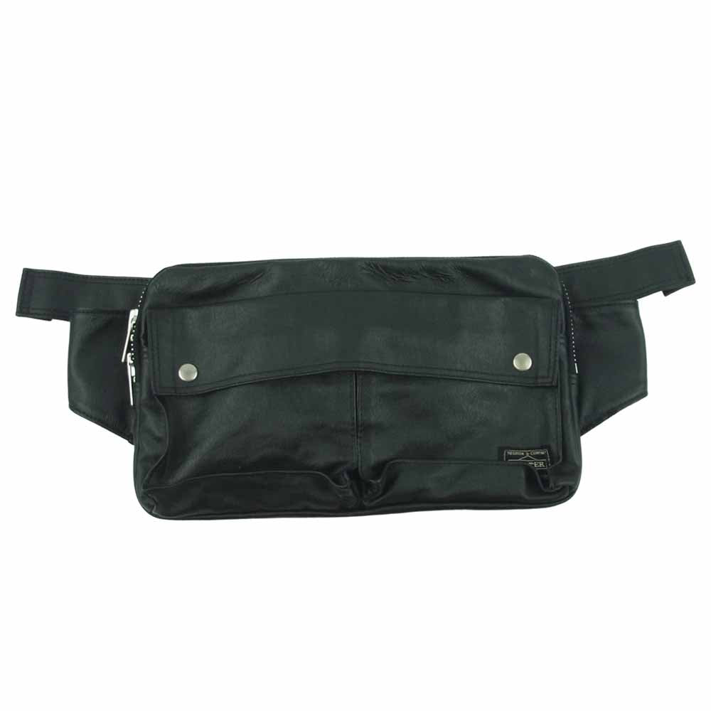 PORTER ポーター FREE STYLE SHOULDER BAG フリー スタイル ショルダーバッグ ボディバッグ ブラック系【中古】