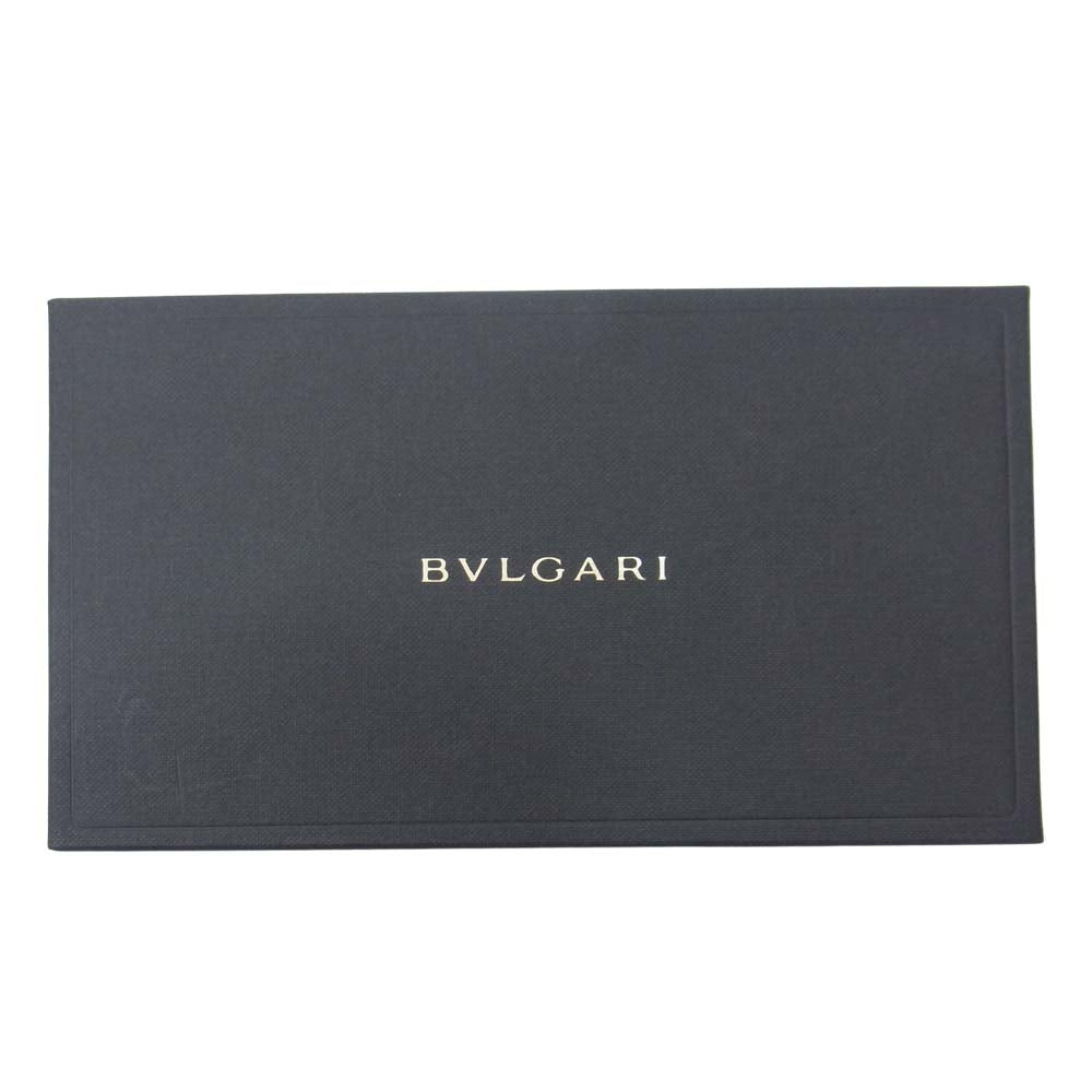 BVLGARI ブルガリ DOPPIO TONDO Large zipped wallet 8 CC ラージ ジップ ウォレット オフホワイト系【中古】