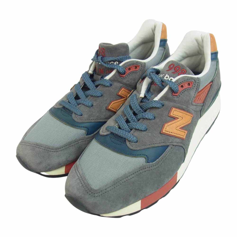 NEW BALANCE ニューバランス M998DBR USA製 スエード スニーカー 27.5