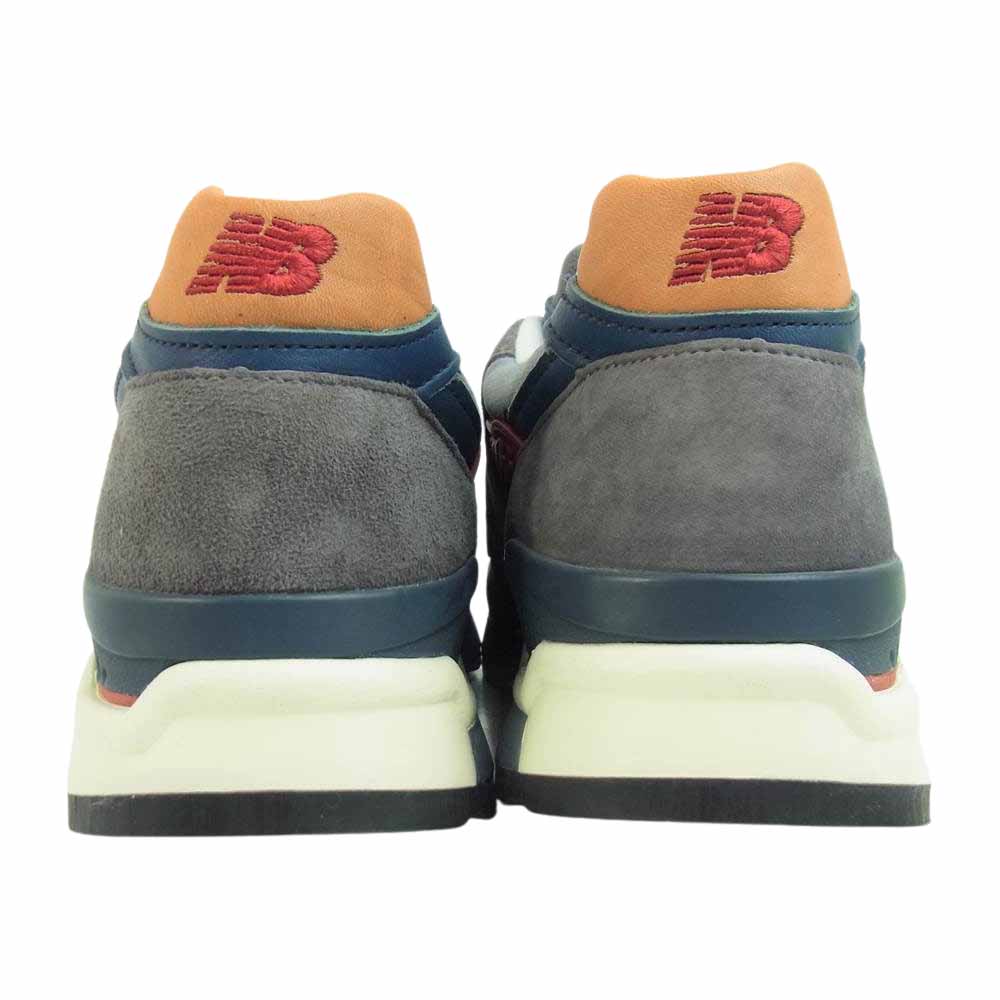 NEW BALANCE ニューバランス M998DBR USA製 スエード スニーカー 27.5cm【極上美品】【中古】