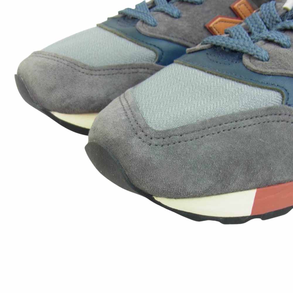 NEW BALANCE ニューバランス M998DBR USA製 スエード スニーカー 27.5cm【極上美品】【中古】