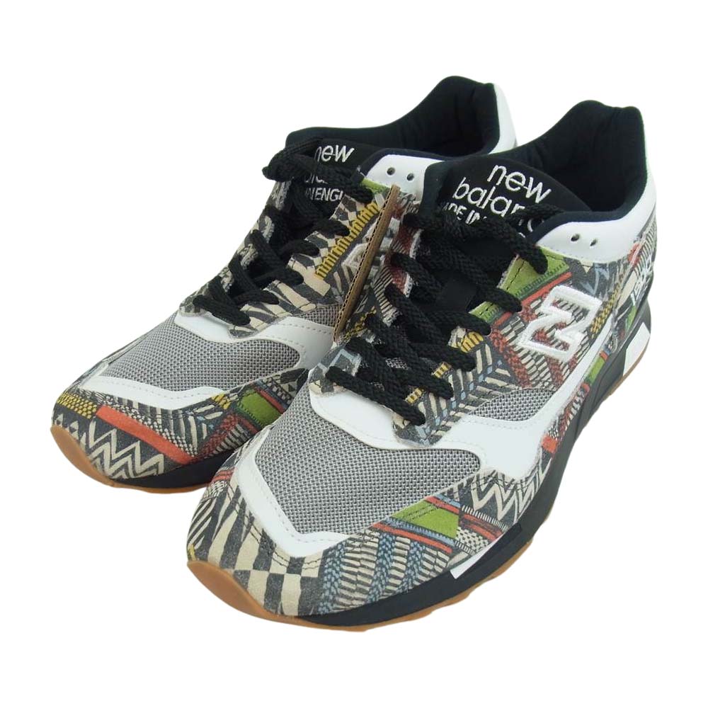 NEW BALANCE ニューバランス M1500PRT UK製 30周年記念 TRIBAL トライバル スニーカー ブラック系 USA　9D【極上美品】【中古】