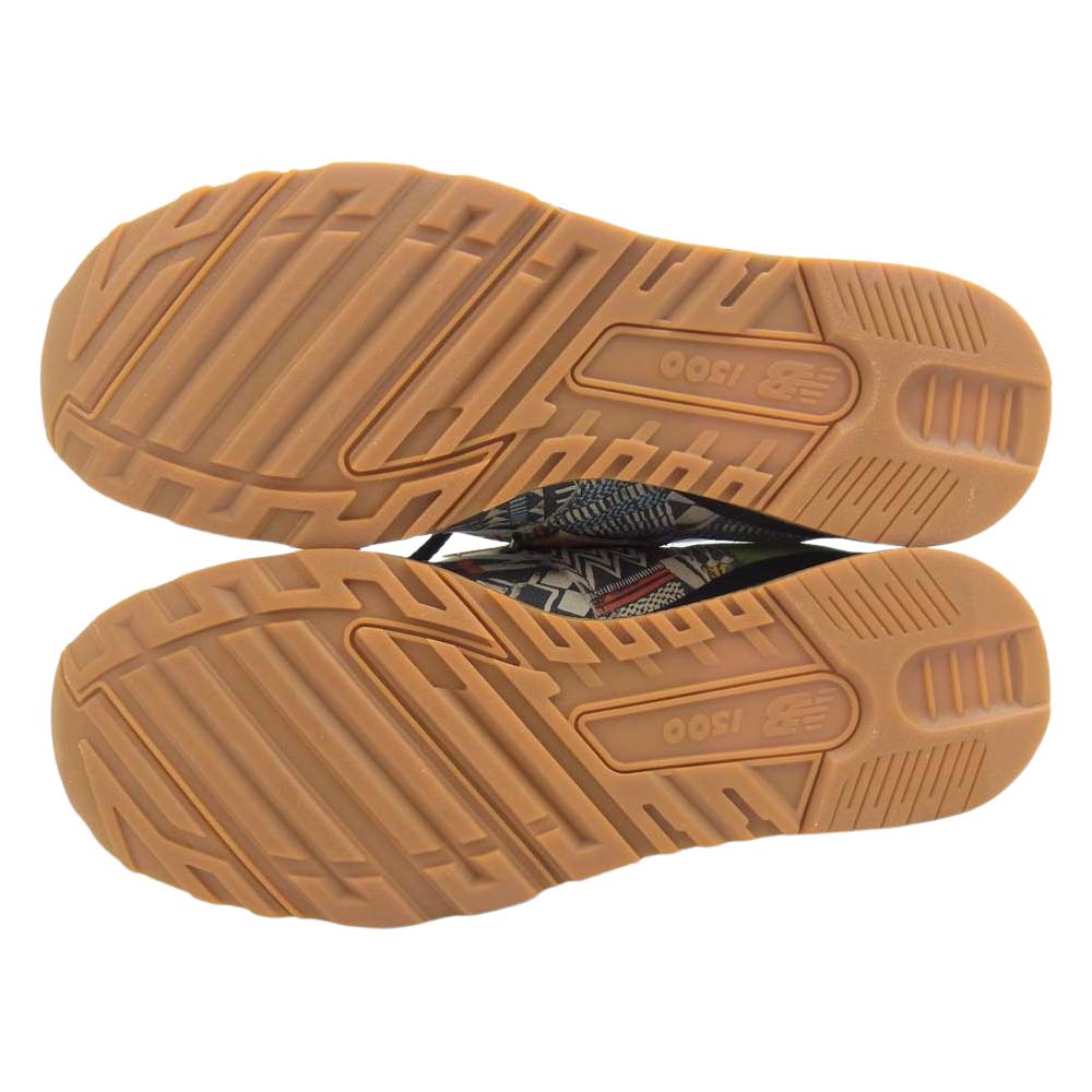 NEW BALANCE ニューバランス M1500PRT UK製 30周年記念 TRIBAL トライバル スニーカー ブラック系 USA　9D【極上美品】【中古】