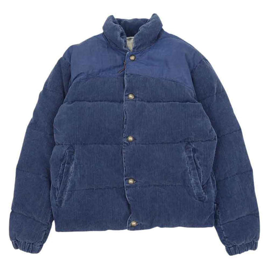 REMI RELIEF レミレリーフ × BEAMS PLUS ビームス プラス コーデュロイ ダウン ジャケット ネイビー系 XL【中古】