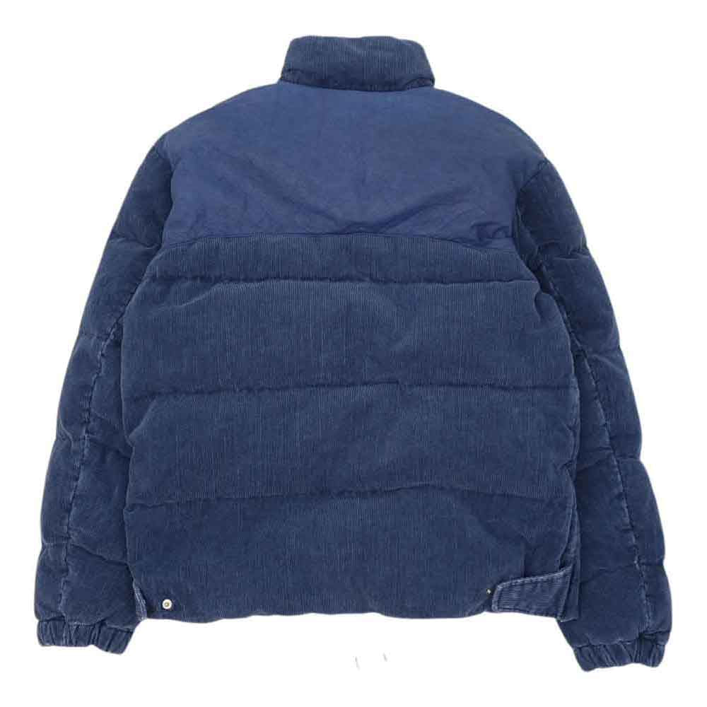 REMI RELIEF レミレリーフ × BEAMS PLUS ビームス プラス コーデュロイ ダウン ジャケット ネイビー系 XL【中古】