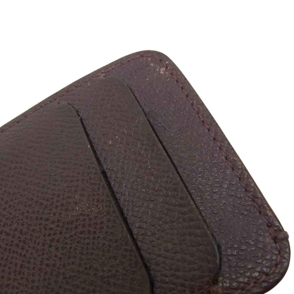 Dunhill ダンヒル L2S847A 定期入れ カードケース  ブラウン系【中古】