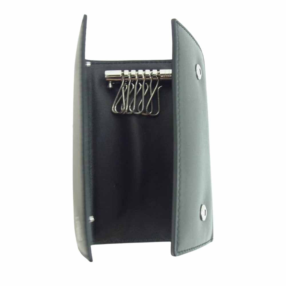 Dunhill ダンヒル ロゴ レザー 6連 キーケース ブラック系【中古】