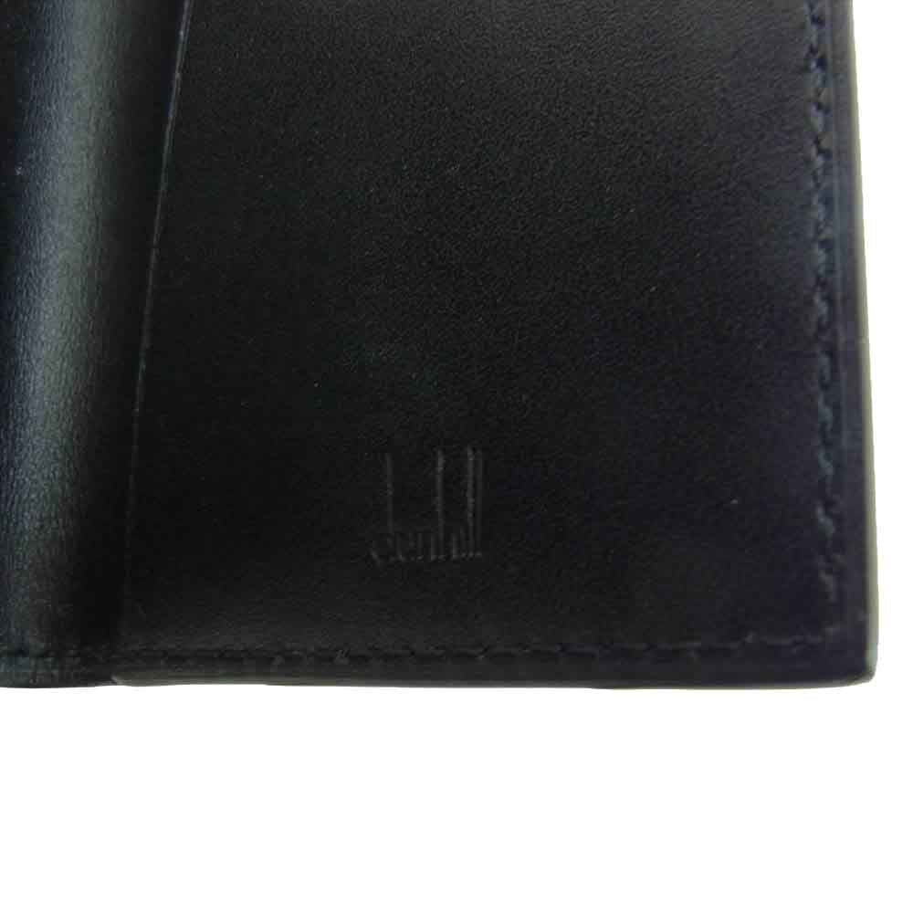 Dunhill ダンヒル ロゴ レザー 6連 キーケース ブラック系【中古】