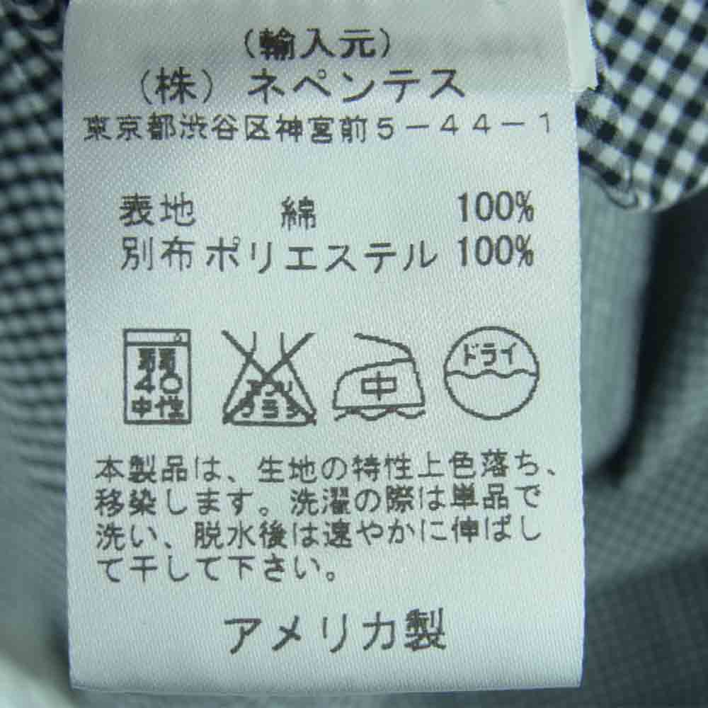 Engineered Garments エンジニアードガーメンツ Western Shirt-Combo クレイジーパターン ギンガムチェック ウエスタン 長袖 シャツ ブラック系 ホワイト系 M【中古】