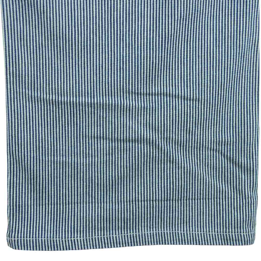 JUNYA WATANABE COMME des GARCONS MAN ジュンヤワタナベコムデギャルソンマン eYe 12SS AD2011 WI-P907 ヒッコリーストライプ ワーク パンツ ブルー系 ホワイト系 L【中古】