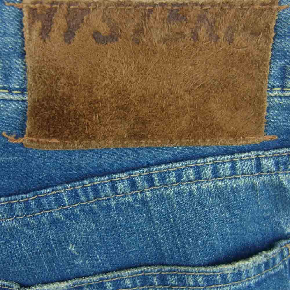 HYSTERIC GLAMOUR ヒステリックグラマー 0292AP04 THE DOORS USED加工 プリント スタッズ デニム パンツ インディゴブルー系 32【中古】